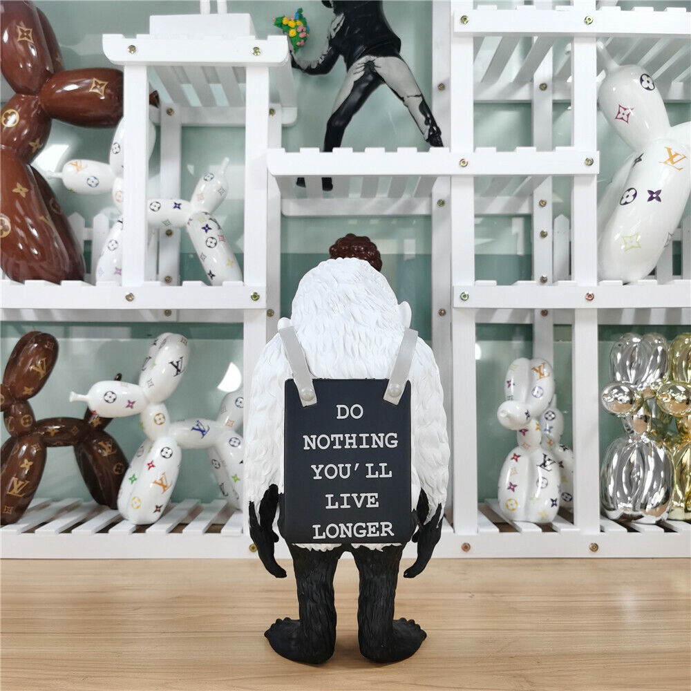 Banksy Monkey Laugh Now Resin Sculpture Modern Ornaments Creative Table Statue 3.2KG